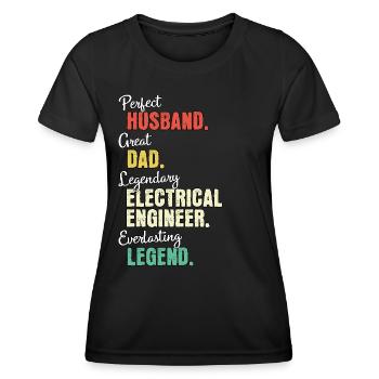 Electrical Engineer Dad - Women's Functional T-Shirt - black - Front - AI Model Female 172 light (172cm)