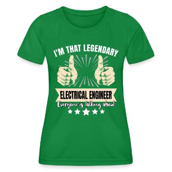 Legendärer Elektroingenieur - Frauen Funktions-T-Shirt - Kelly Green - Vorne - AI Model Female 172 dark (172cm)