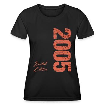 Geboren im Jahr 2005 Limited Edition Jahrgang 2005 - Frauen Funktions-T-Shirt - Schwarz - Vorne - AI Model Female 172 light (172cm)