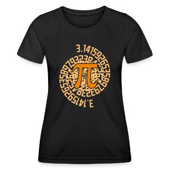 The Mathematical Number Pi 3.14 Mathematics PI - Women's Functional T-Shirt - black - Front - AI Model Female 172 light (172cm)