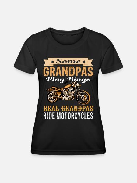 Real Grandpas drive Motorcycle Bikes Motor Bike - Funktionsshirt til damer - sort