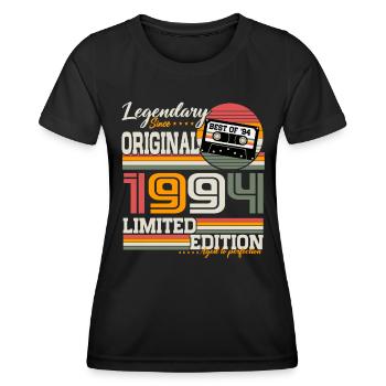 Legendary Since 1994 Vintage Birthday Gift - Women's Functional T-Shirt - black - Front - AI Model Female 172 light (172cm)