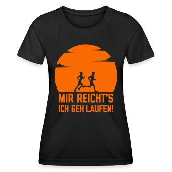 Mir reichts ich gehe Laufen lustige Läufer Sprüche - Frauen Funktions-T-Shirt - Schwarz - Vorne - AI Model Female 172 light (172cm)