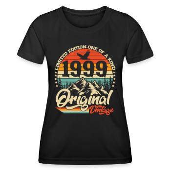 Original 1999 Vintage Retro Cadeau d’anniversaire - T-shirt sport Femme - noir - Devant - AI Model Female 172 light (172cm)