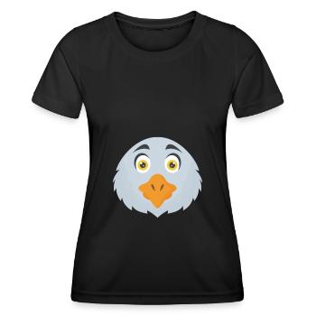 Adler t-shirt |Bestseller | - Frauen Funktions-T-Shirt - Schwarz - Vorne - AI Model Female 172 light (172cm)