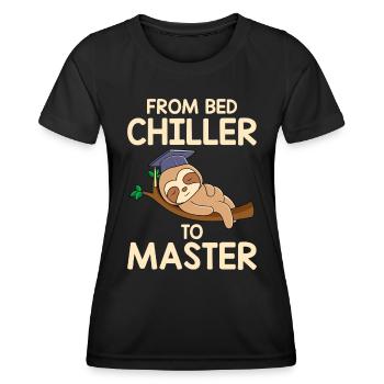 Du refroidisseur de lit au maître 2023 - T-shirt sport Femme - noir - Devant - AI Model Female 172 light (172cm)