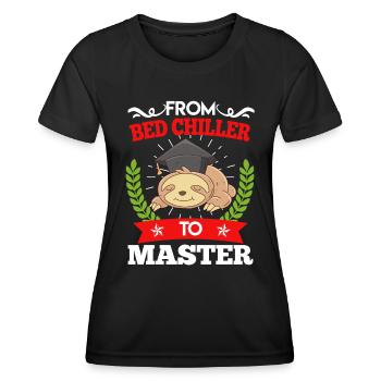 Du refroidisseur de lit au Master 2023 - T-shirt sport Femme - noir - Devant - AI Model Female 172 light (172cm)