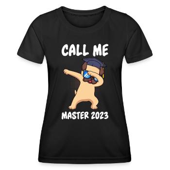 Master Degree 2023 Master - Women's Functional T-Shirt - black - Front - AI Model Female 172 light (172cm)