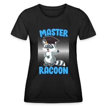 Master Racoon 2023 Master Degree - Women's Functional T-Shirt - black - Front - AI Model Female 172 light (172cm)