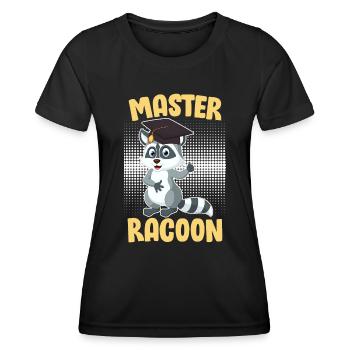 Master Racoon 2023 Master Degree - Women's Functional T-Shirt - black - Front - AI Model Female 172 light (172cm)