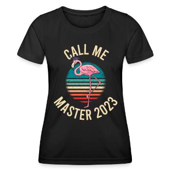 Master's Degree 2023 Master's - Women's Functional T-Shirt - black - Front - AI Model Female 172 light (172cm)