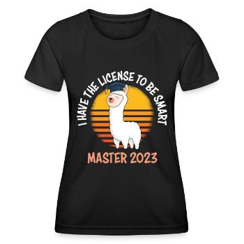 Master Degree 2023 Master - Women's Functional T-Shirt - black - Front - AI Model Female 172 light (172cm)
