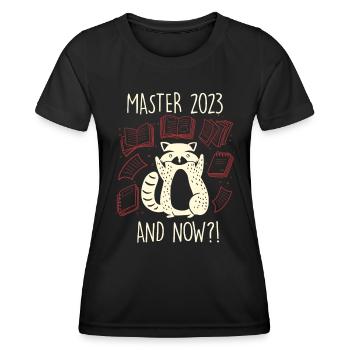 Master 2023 Master's Degree Master Degree 2023 - Women's Functional T-Shirt - black - Front - AI Model Female 172 light (172cm)