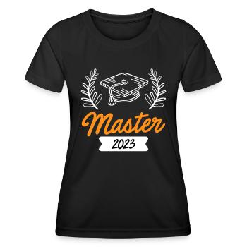 Master 2023 Master's Programme Master's degree - Women's Functional T-Shirt - black - Front - AI Model Female 172 light (172cm)