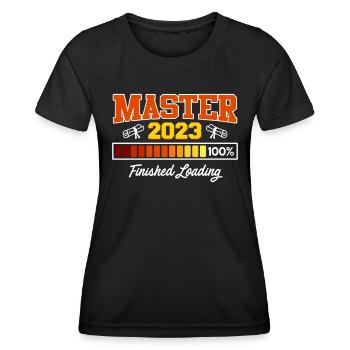 Master's degree 2023 Master's degree - Women's Functional T-Shirt - black - Front - AI Model Female 172 light (172cm)