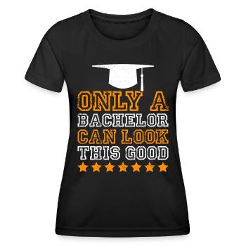 So sieht nur ein Bachelor aus Bachelor Abschluss - Frauen Funktions-T-Shirt - Schwarz - Vorne - AI Model Female 172 light (172cm)