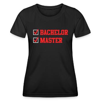 Completed Bachelor's Degree Master's Degree - Women's Functional T-Shirt - black - Front - AI Model Female 172 light (172cm)