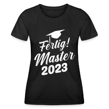 Mastered Master 2023 Master Degree - Women's Functional T-Shirt - black - Front - AI Model Female 172 light (172cm)