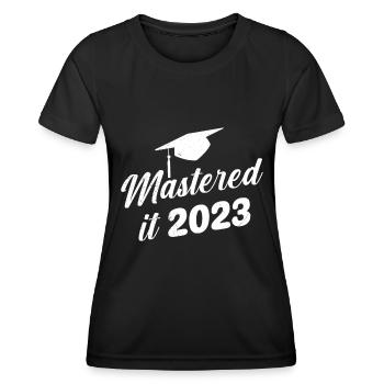Mastered Master 2023 Master Degree - Women's Functional T-Shirt - black - Front - AI Model Female 172 light (172cm)
