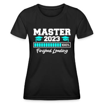 Master's degree 2023 Master's degree - Women's Functional T-Shirt - black - Front - AI Model Female 172 light (172cm)