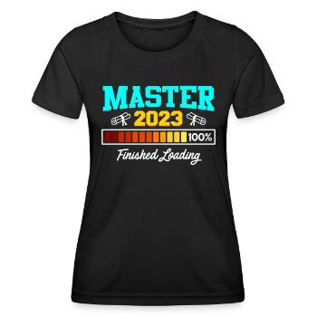 Master's degree 2023 Master's degree - Women's Functional T-Shirt - black - Front - AI Model Female 172 light (172cm)