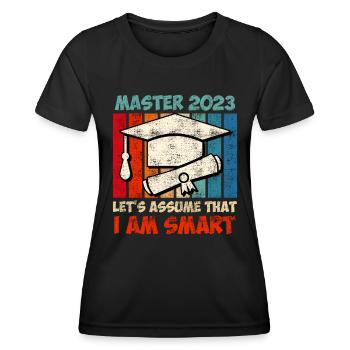 Master 2020 I am smart Master Degree - Women's Functional T-Shirt - black - Front - AI Model Female 172 light (172cm)