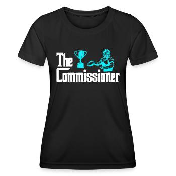Commissaire du football Fantasy - T-shirt sport Femme - noir - Devant - AI Model Female 172 light (172cm)