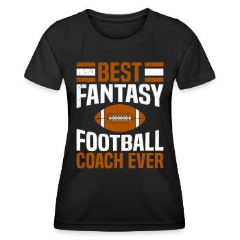 Bester Fantasy Football Coach aller Zeiten - Frauen Funktions-T-Shirt - Schwarz - Vorne - AI Model Female 172 light (172cm)