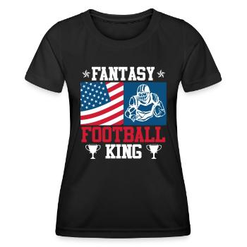 Fantasy Football König Fantasy Football Champ - Frauen Funktions-T-Shirt - Schwarz - Vorne - AI Model Female 172 light (172cm)