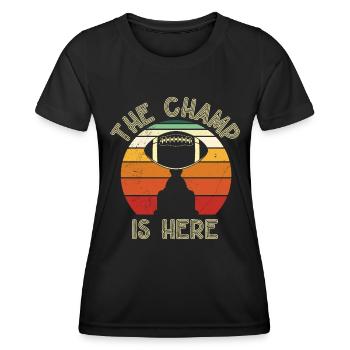 Der Fantasy Football Champ ist da - Frauen Funktions-T-Shirt - Schwarz - Vorne - AI Model Female 172 light (172cm)