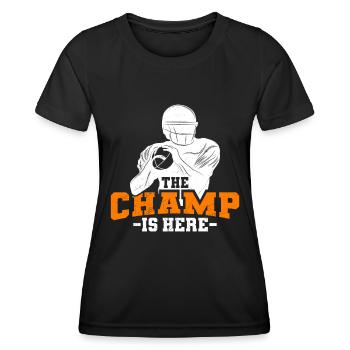 Der Fantasy Football Champ ist da - Frauen Funktions-T-Shirt - Schwarz - Vorne - AI Model Female 172 light (172cm)