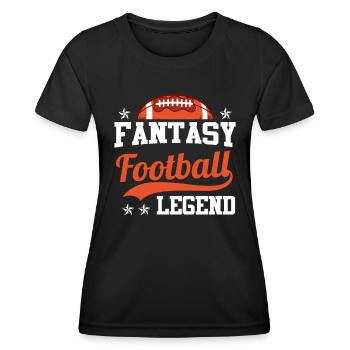Fantasy Football Legend Fantasy Football Champion - Frauen Funktions-T-Shirt - Schwarz - Vorne - AI Model Female 172 light (172cm)