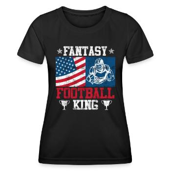 Fantasy Football König Fantasy Football Champ - Frauen Funktions-T-Shirt - Schwarz - Vorne - AI Model Female 172 light (172cm)