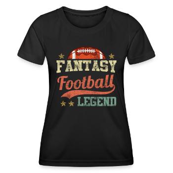 Fantasy Football Legend Fantasy Football Champion - Frauen Funktions-T-Shirt - Schwarz - Vorne - AI Model Female 172 light (172cm)