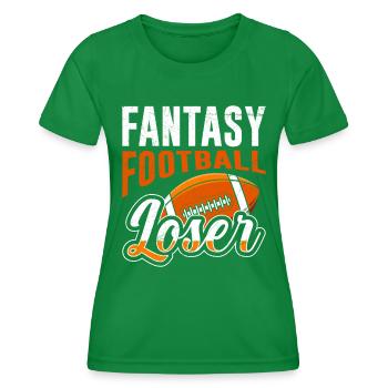 Fantasy Football Loser - Women's Functional T-Shirt - kelly green - Front - AI Model Female 172 dark (172cm)