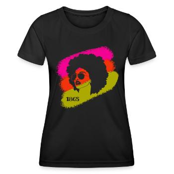Juneteenth 1865 African American African woman - Women's Functional T-Shirt - black - Front - AI Model Female 172 light (172cm)