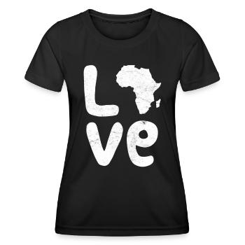 Africa Love Africa Love Africa - Women's Functional T-Shirt - black - Front - AI Model Female 172 light (172cm)