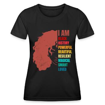 Woman Power Black Woman African Woman - Women's Functional T-Shirt - black - Front - AI Model Female 172 light (172cm)