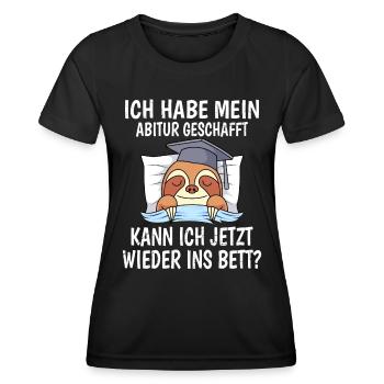 Abitur 2023 Abiturient - Frauen Funktions-T-Shirt - Schwarz - Vorne - AI Model Female 172 light (172cm)