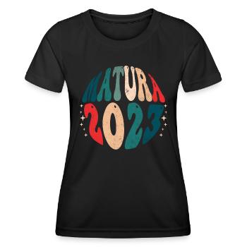 Matura 2023 Niveau maturité complète - T-shirt sport Femme - noir - Devant - AI Model Female 172 light (172cm)