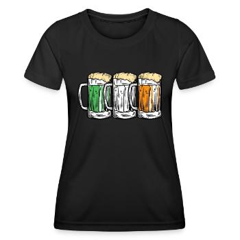 Irish Beer Ireland St. Patrick's Day - Women's Functional T-Shirt - black - Front - AI Model Female 172 light (172cm)