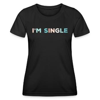 Spring Break Sommerurlaub Ich bin Single Party - Frauen Funktions-T-Shirt - Schwarz - Vorne - AI Model Female 172 light (172cm)