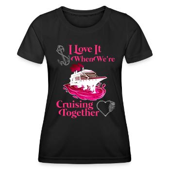 Croisière ensemble Vacances de printemps - T-shirt sport Femme - noir - Devant - AI Model Female 172 light (172cm)