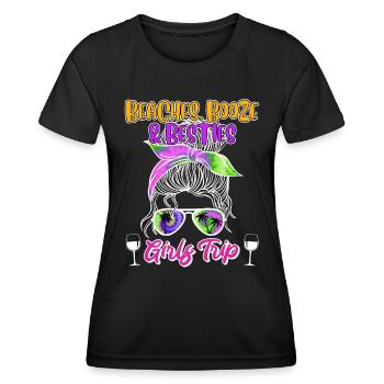 Plages Alcool Bêtes Filles Voyage Spring Break - T-shirt sport Femme - noir - Devant - AI Model Female 172 light (172cm)