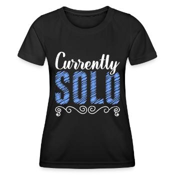 Derzeit Single Ich bin Single Party - Frauen Funktions-T-Shirt - Schwarz - Vorne - AI Model Female 172 light (172cm)