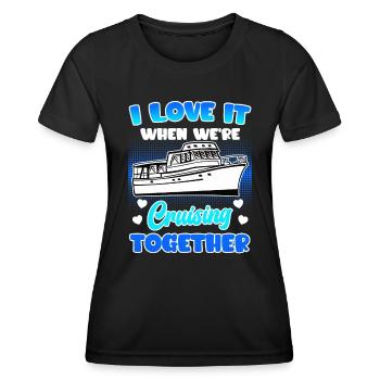 Croisière ensemble Croisière vacances de printemps - T-shirt sport Femme - noir - Devant - AI Model Female 172 light (172cm)