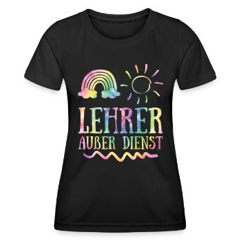 Teacher off duty teacher School holiday teacher - Women's Functional T-Shirt - black - Front - AI Model Female 172 light (172cm)