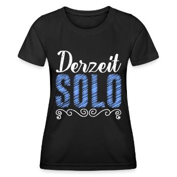 Derzeit Single Ich bin Single Party - Frauen Funktions-T-Shirt - Schwarz - Vorne - AI Model Female 172 light (172cm)