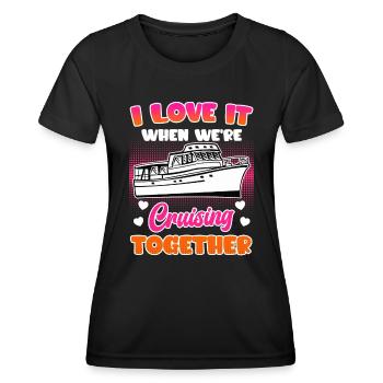 Croisière ensemble Croisière vacances de printemps - T-shirt sport Femme - noir - Devant - AI Model Female 172 light (172cm)