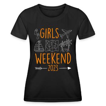 Mädelswochenende Girls Weekend 2023 Spring Break - T-shirt sport Femme - noir - Devant - AI Model Female 172 light (172cm)